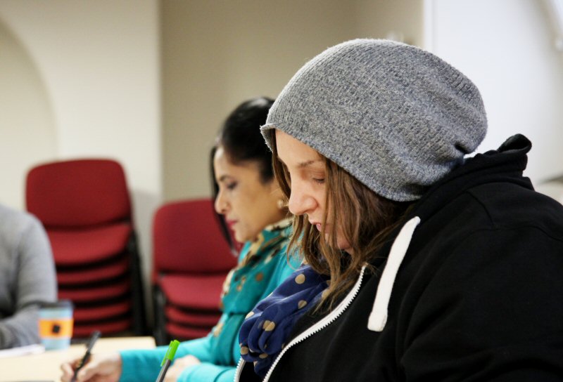 Photograph of students in a class