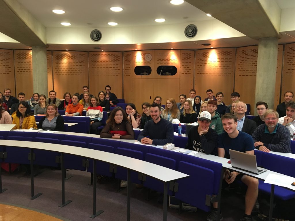 Students at a lecture